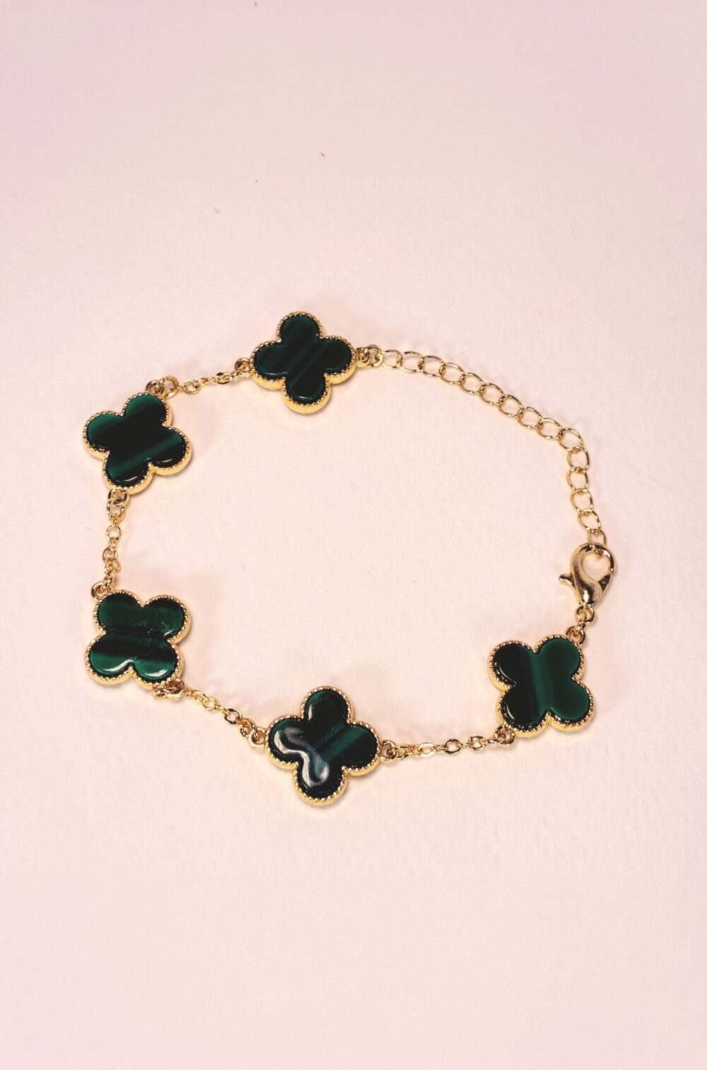 Trebol Pulsera 5 Verde